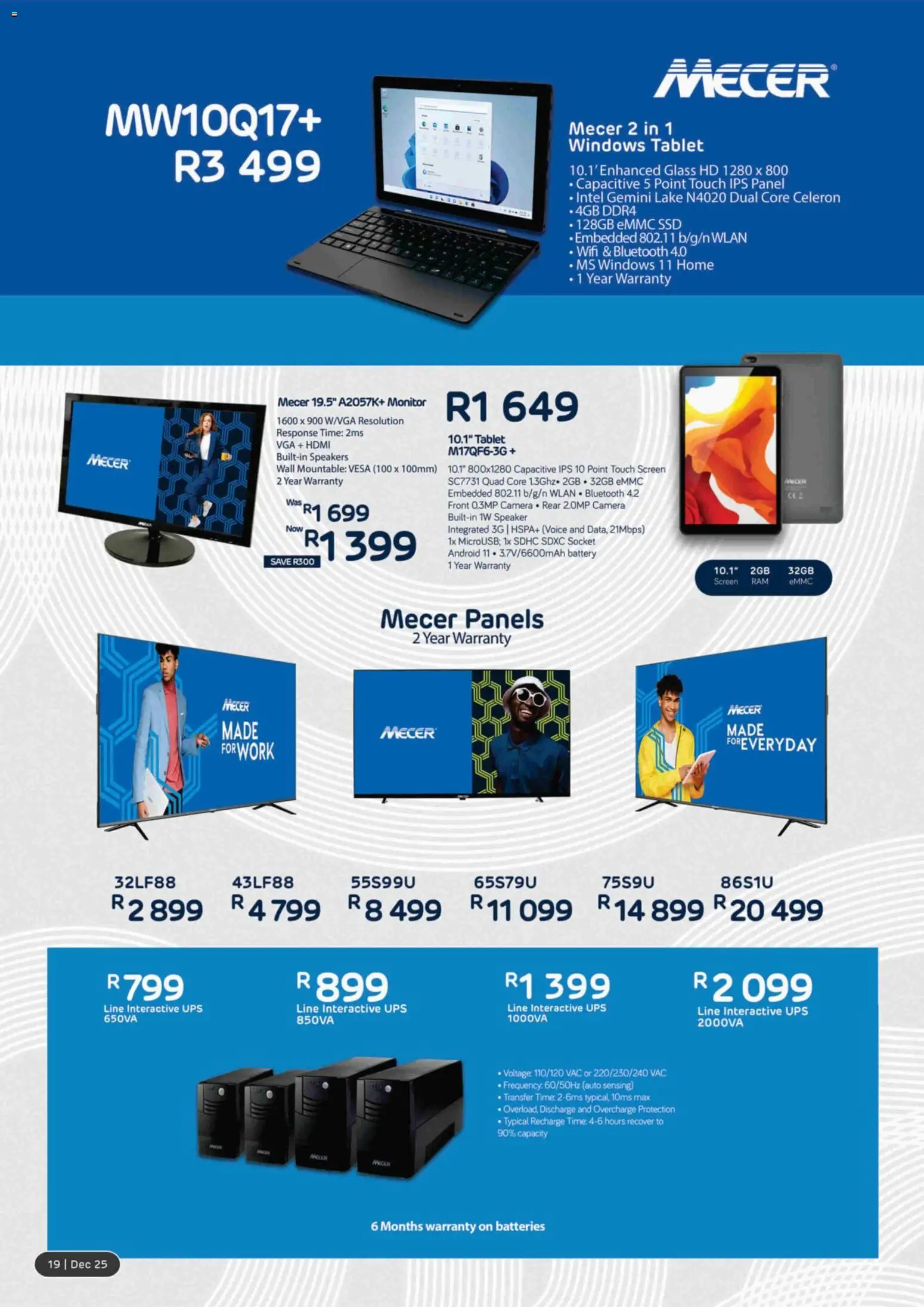 New Computer Mania catalogue – valid from 01.12.2025 | Page: 20 | Products: Tablet, Monitor, Speaker, Socket