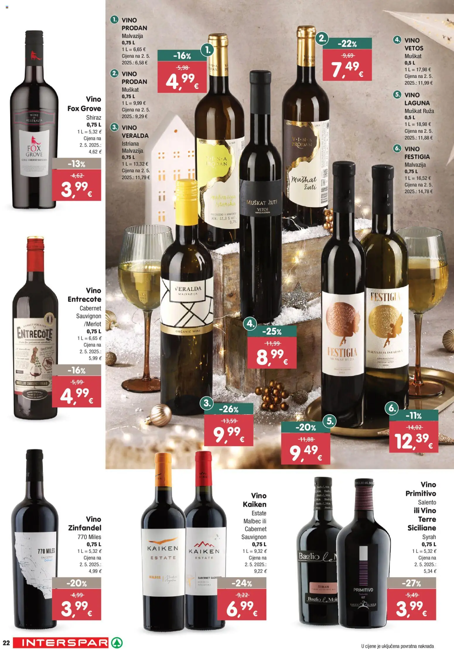 Interspar katalog | vrijedi od 27.11.2025 | Stranica: 22 | Proizvodi: Vino