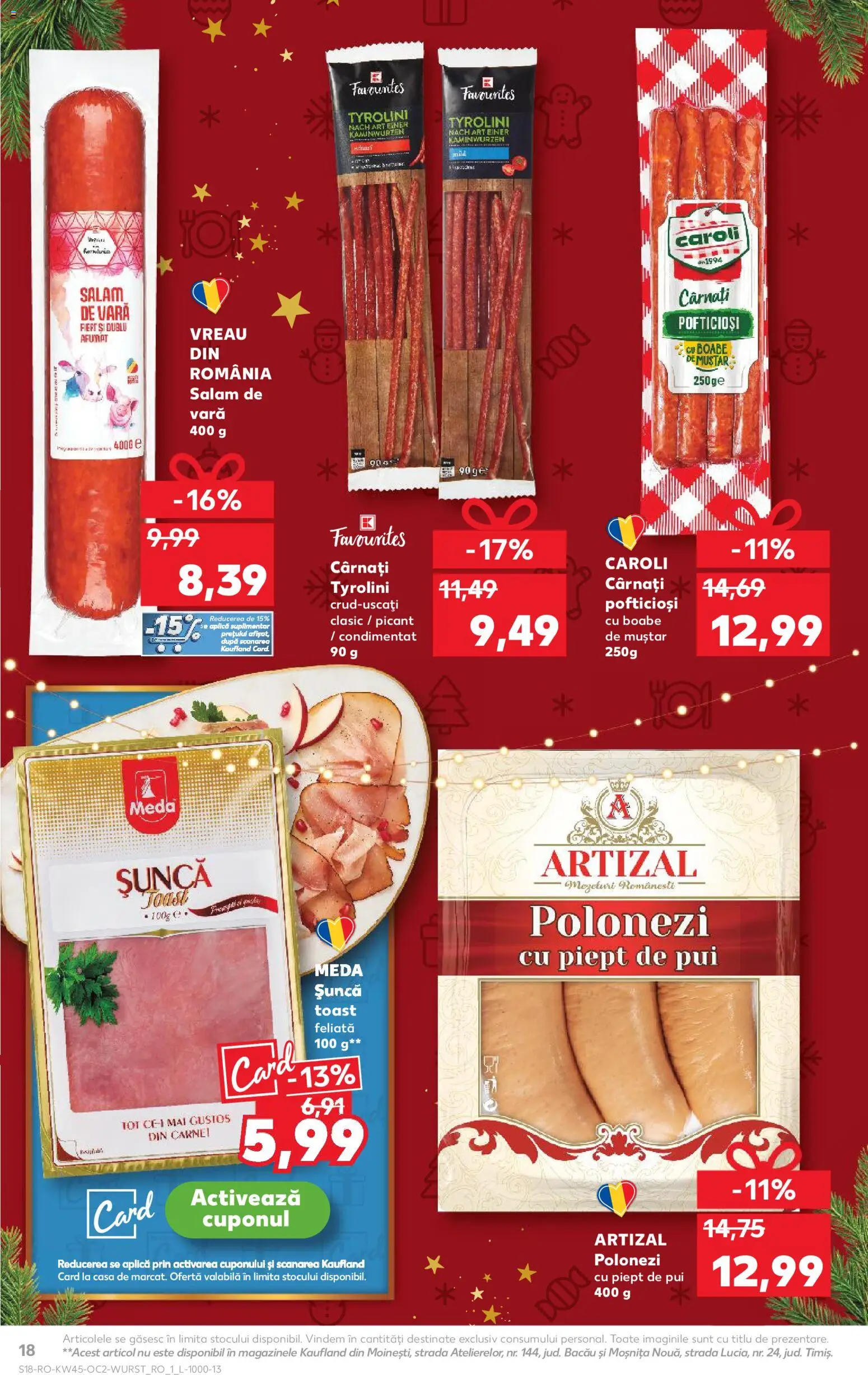 Kaufland RO akciós ujság - amely érvényes a következő dátumtól: 05.11.2025 | Oldal: 18 | Termékek: Mustár