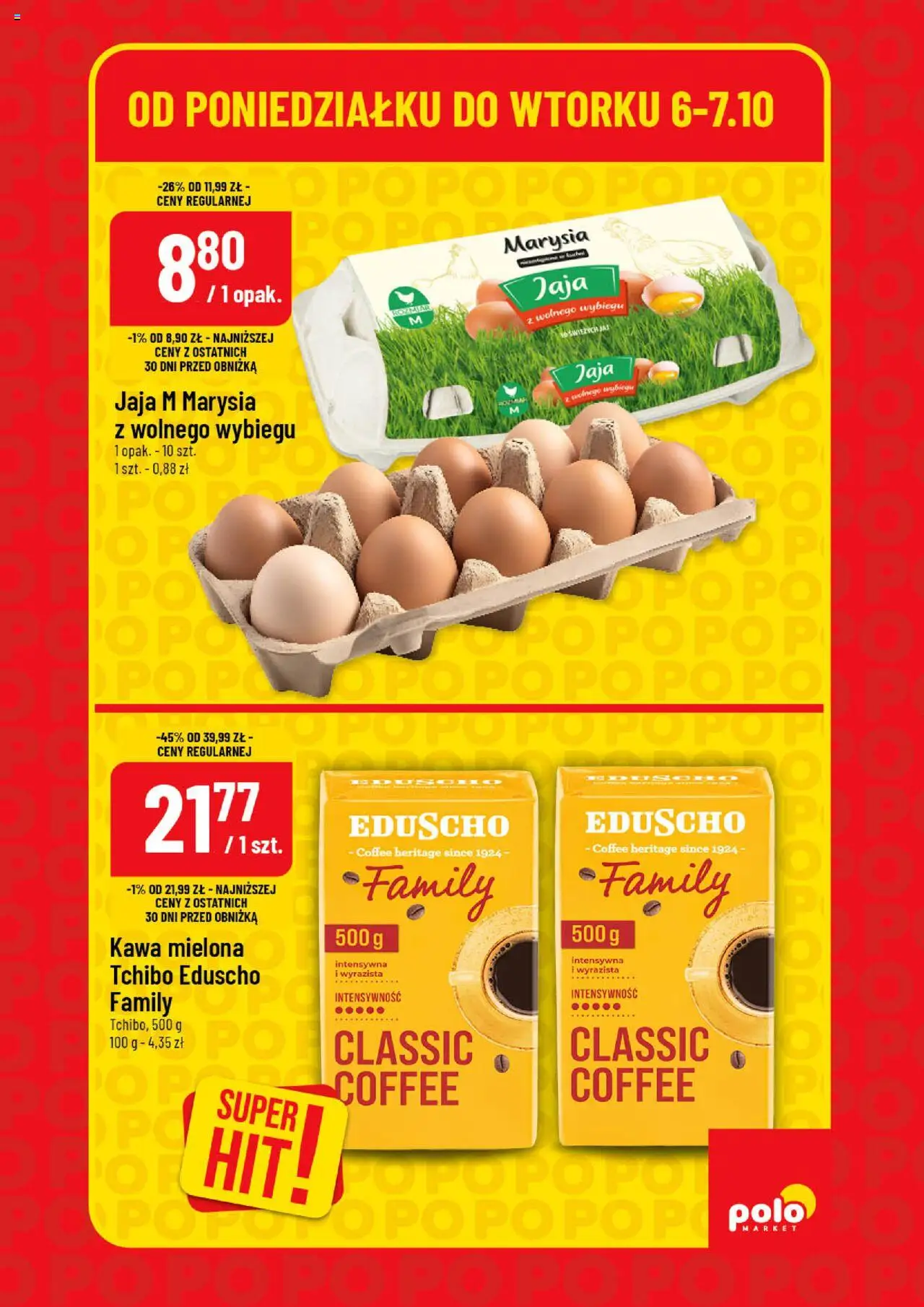 POLOmarket Gazetka - Super Hity od 06.10.2025 | Strona: 5 | Produkty: Tchibo, Por, Kawa, Jaja