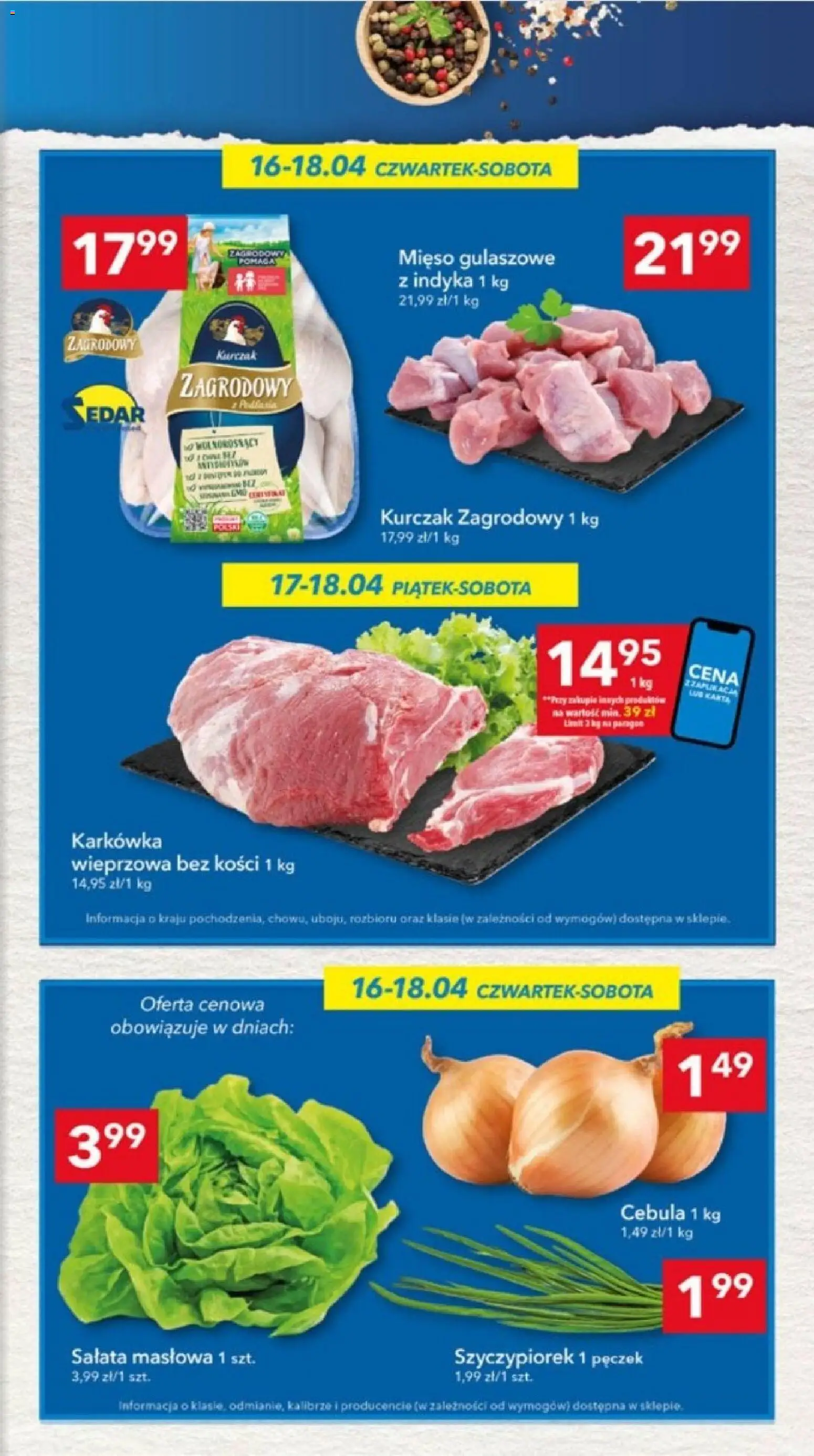 Lewiatan gazetka - Lublin od 16.04.2026 | Strona: 3 | Produkty: Karkówka, Kurczak, Karkówka wieprzowa, Mięso