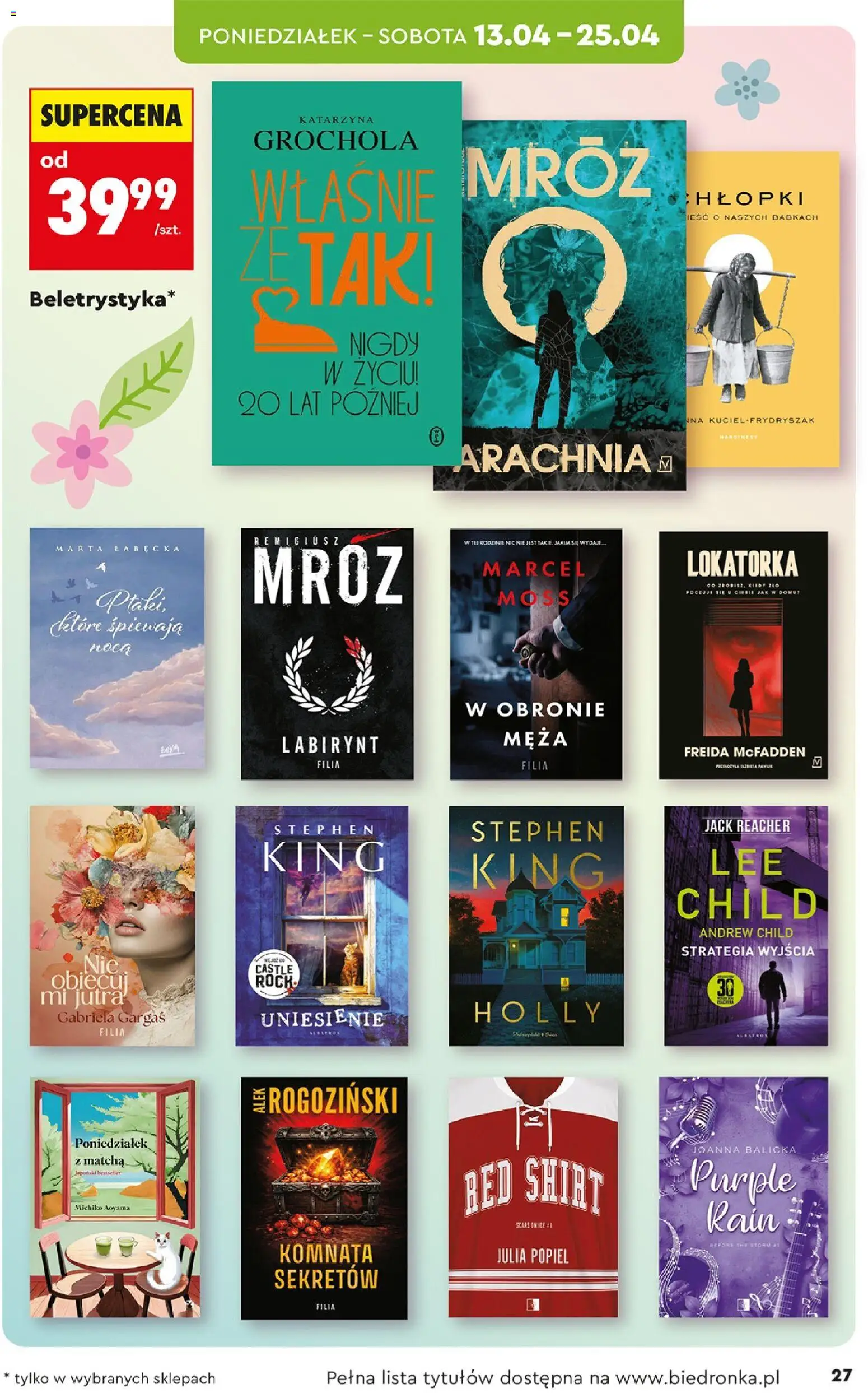 Biedronka Polsko leták - Hity i inspiracje od 11.04.2026 | Strana: 27 | Produkty: Matcha