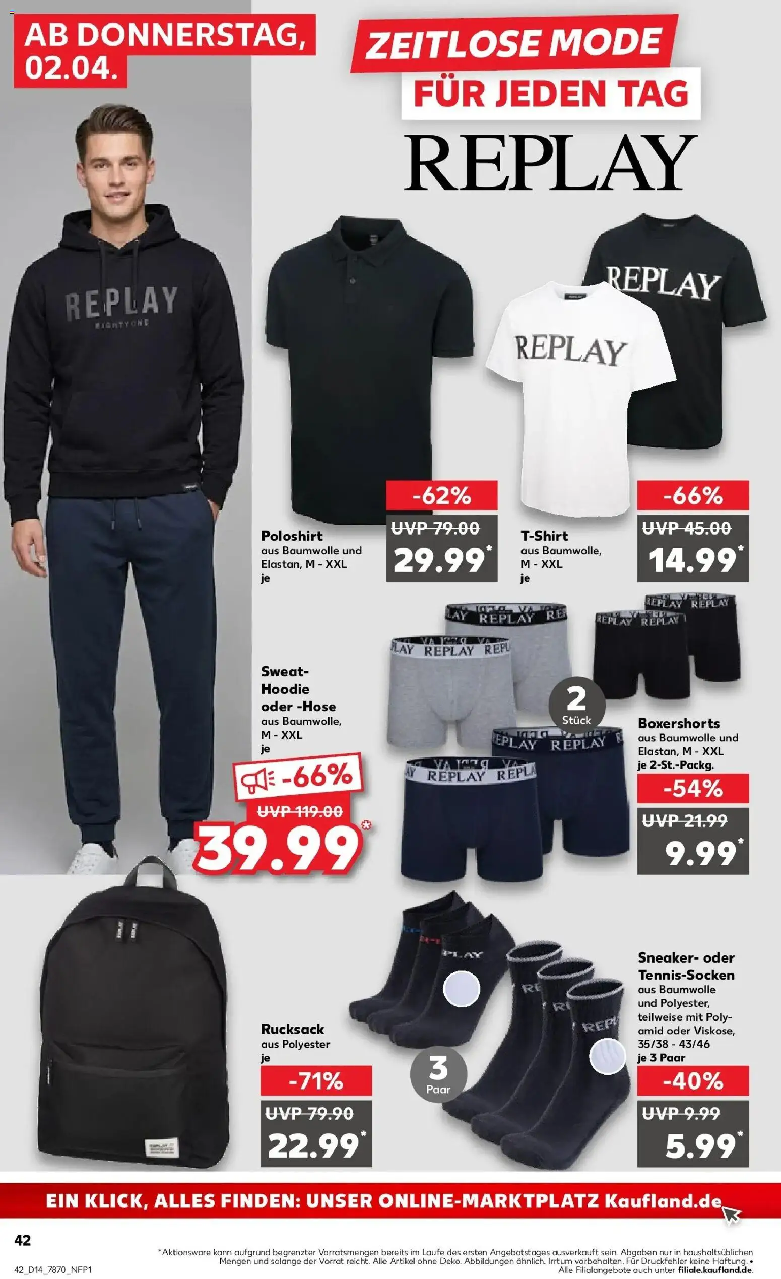 Kaufland Prospekt Dieburg	 – gültig ab 30.03.2026 | Seite: 56 | Produkte: T-Shirt, Hoodie, Hose, Rucksack