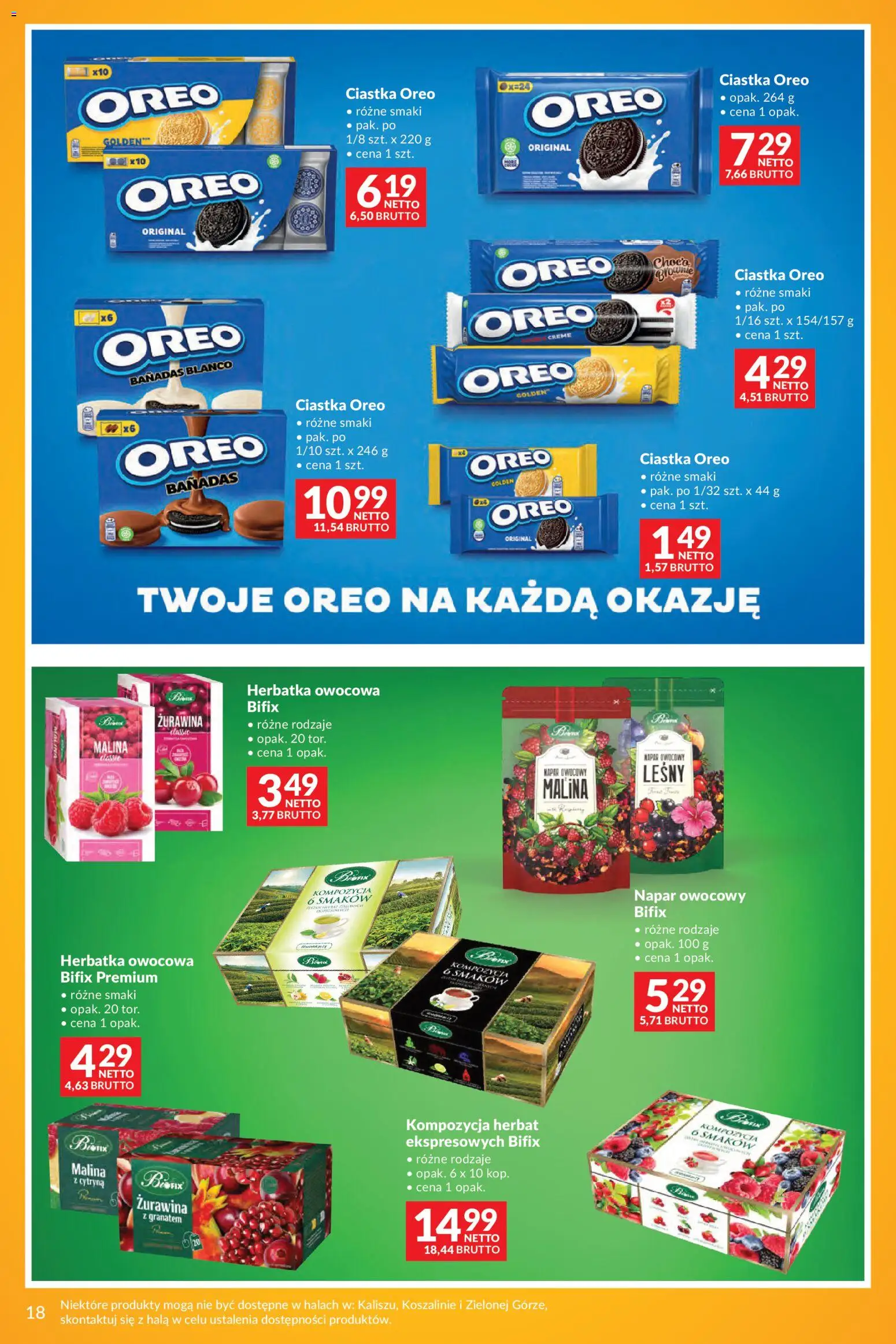 Makro gazetka - Markowe Inspiracje Maja od 28.04.2026 | Strona: 16 | Produkty: Żurawina, Ciastka Oreo, Brownie, Ciastka