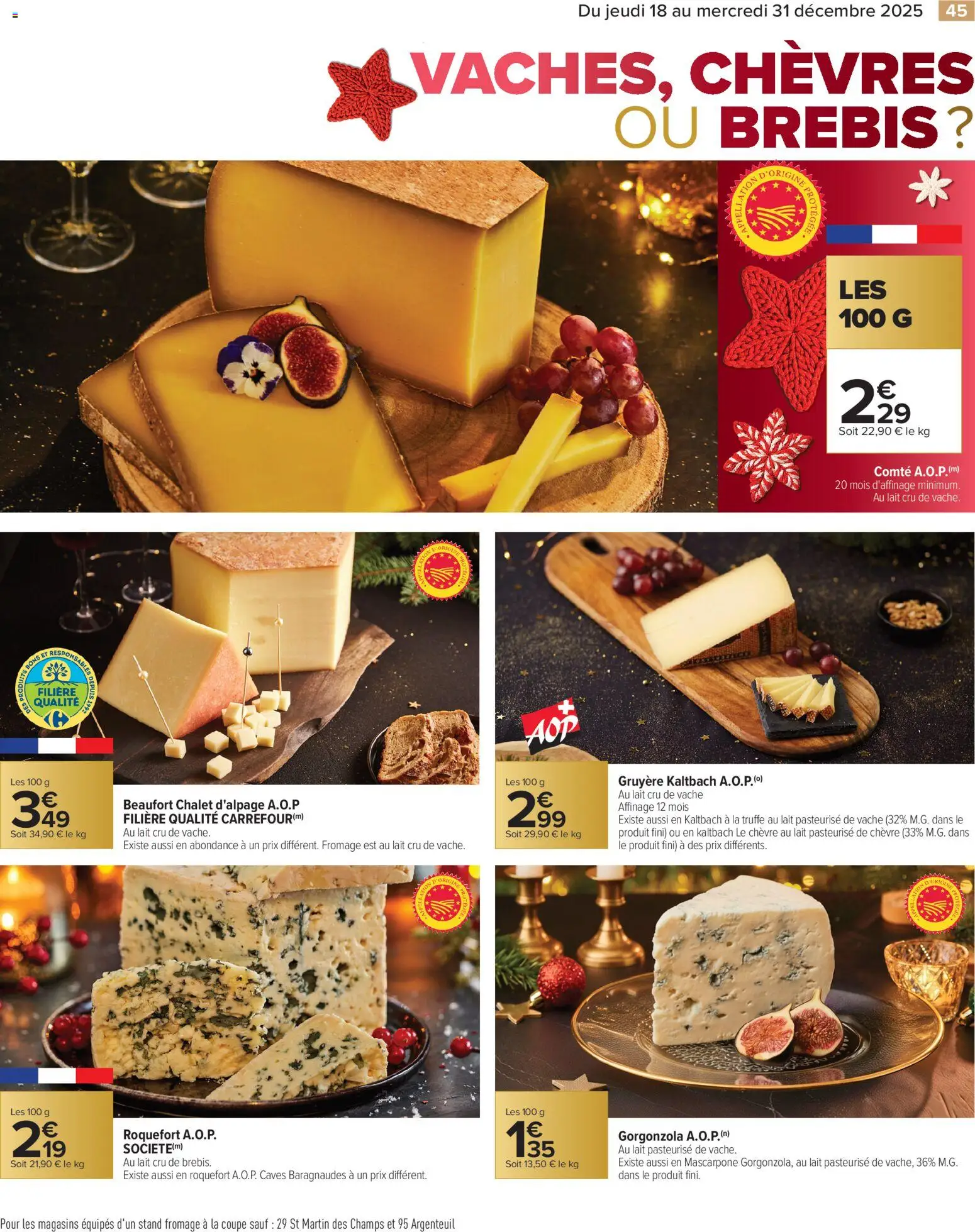 {H1} | Page: 45 | Produits: Beaufort, Lait, Fromage, Mascarpone