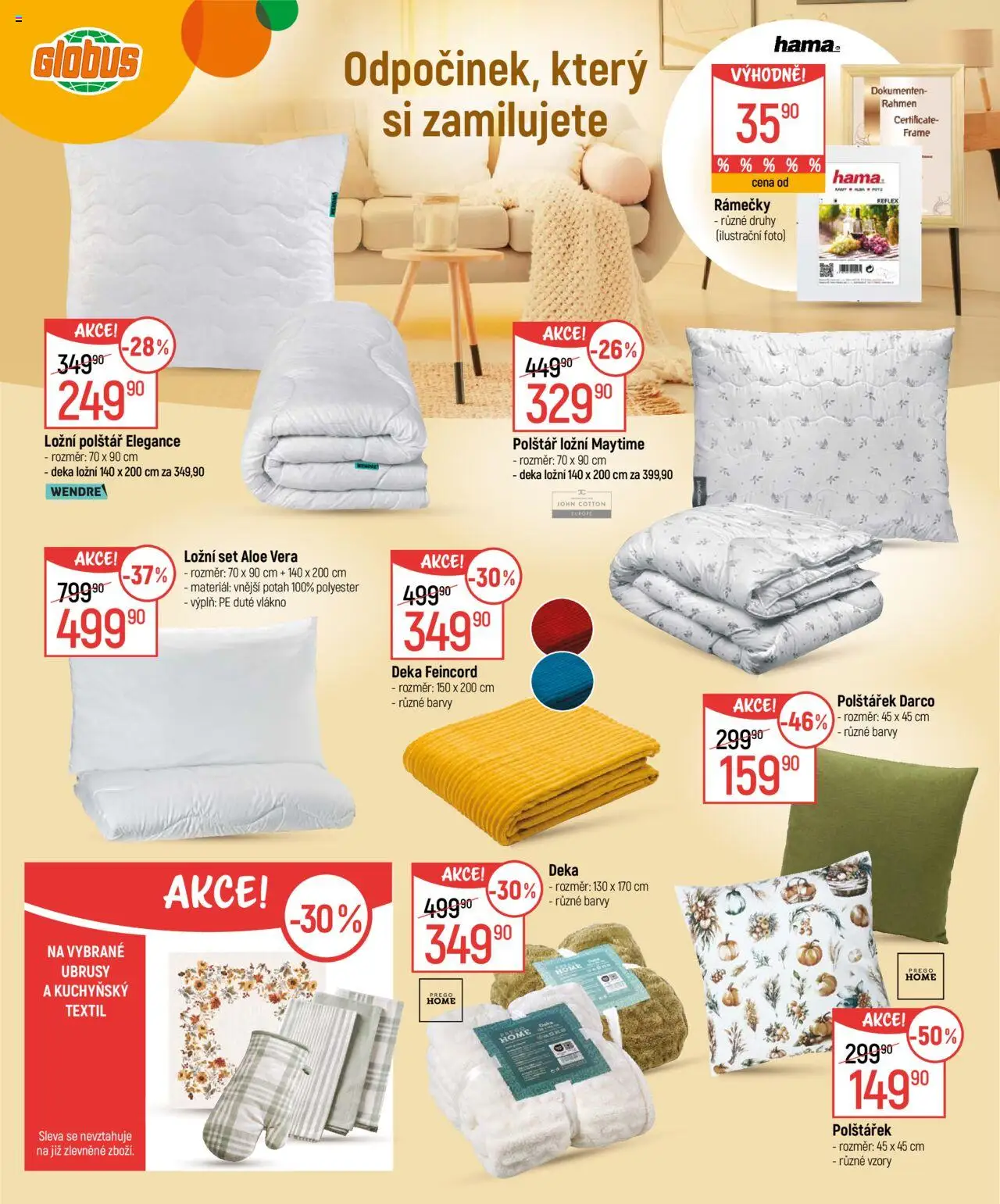 Globus leták - Čistý a útulný domov od 01.10.2025 | Strana: 10 | Produkty: Globus, Deka, Aloe vera, Barvy
