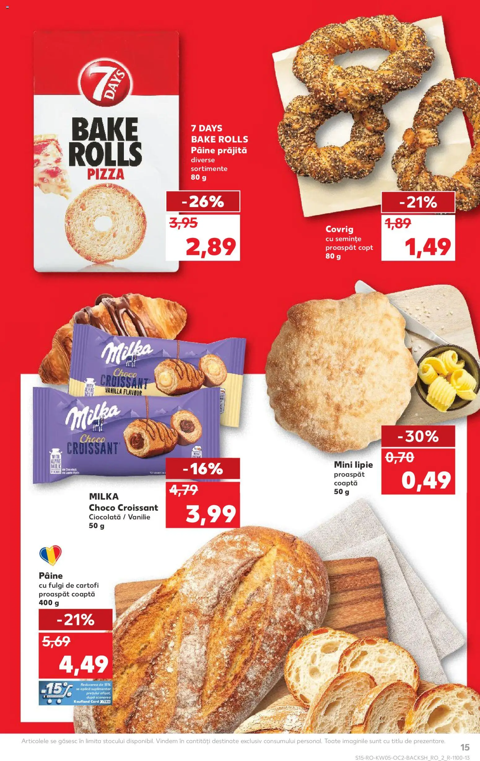 Noul catalog Kaufland – valabil de la 28.01.2026 | Pagină: 15 | Produse: Semințe, Pâine, Ciocolată, Fulgi