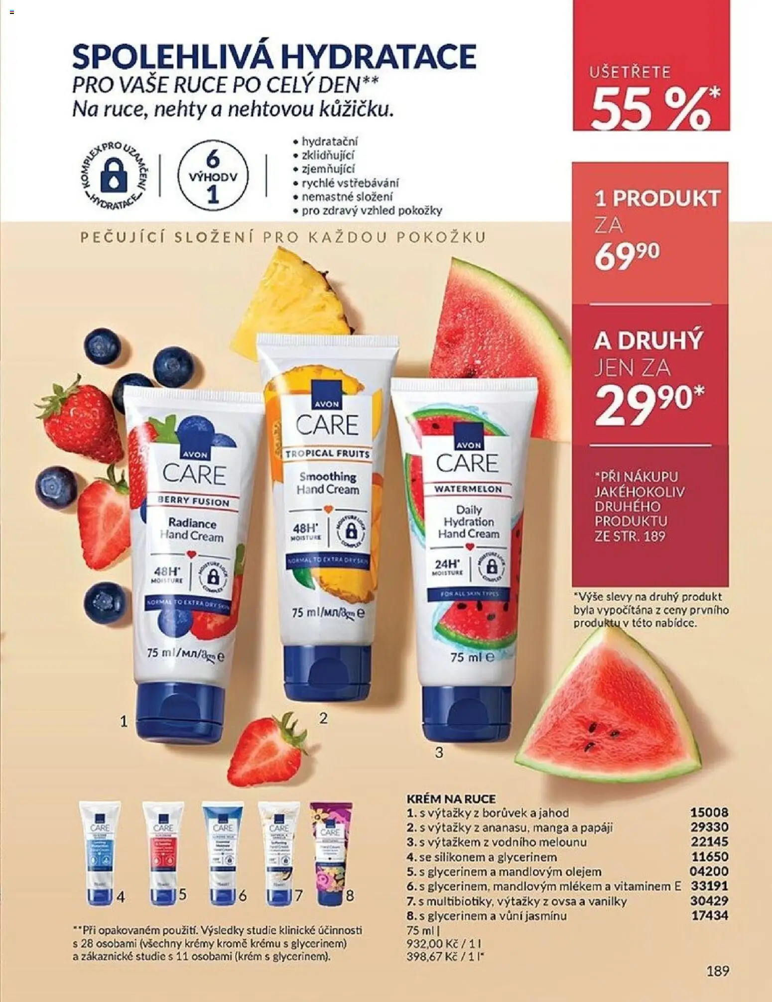 Avon katalog 1/2026 od 01.01.2026 | Strana: 189 | Produkty: Krém na ruce, Krém, Nehty