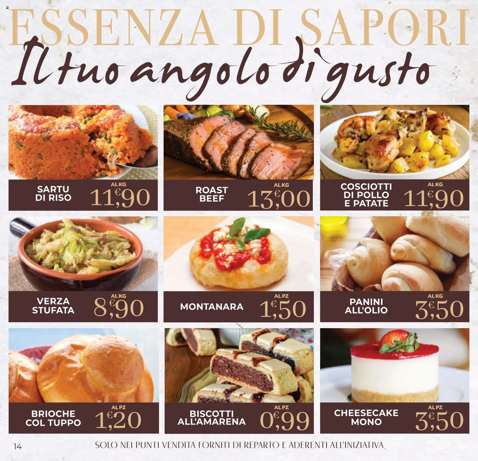 Volantino Eté del 18.02.2026 | Pagina: 14 | Prodotti: Pollo, Riso, Biscotti, Patate