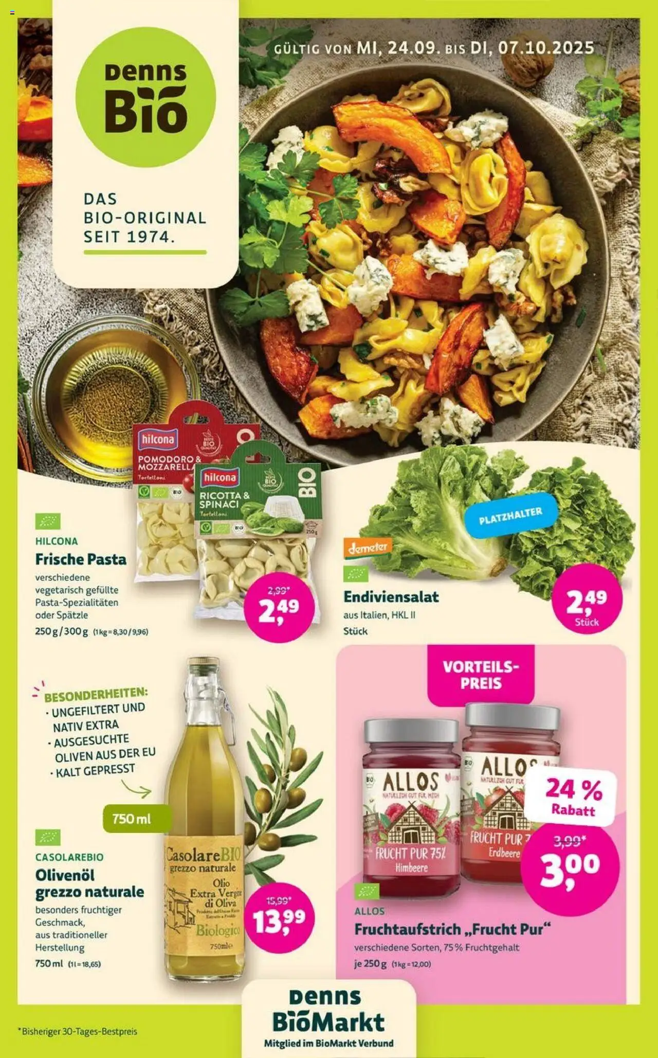 Denns BioMarkt Angebote – gültig ab 24.09.2025 | Seite: 1