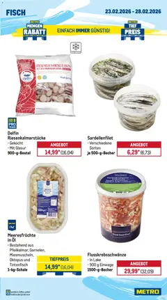 Metro Wochen-Angebote Gastro ab 23.02.2026 gültig | Seite: 7 | Produkte: Öl, Fisch, Meeresfrüchte, Salat
