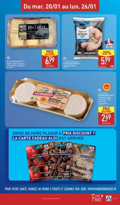Aldi - Prévisualisation de Aldi - Catalogue de la semaine 4 valide à partir de 20.01.2026 | Page: 11 | Produits: Plateau, Volaille, Fromage de chèvre, Fromage