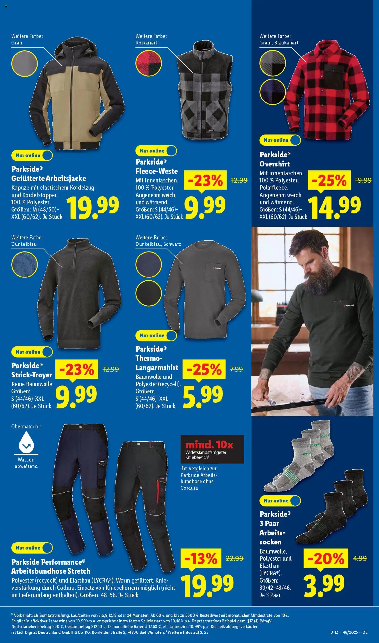 Lidl Prospekt Hilders – gültig ab 10.11.2025 | Seite: 47 | Produkte: Langarmshirt, Bad, Wasser, Socken