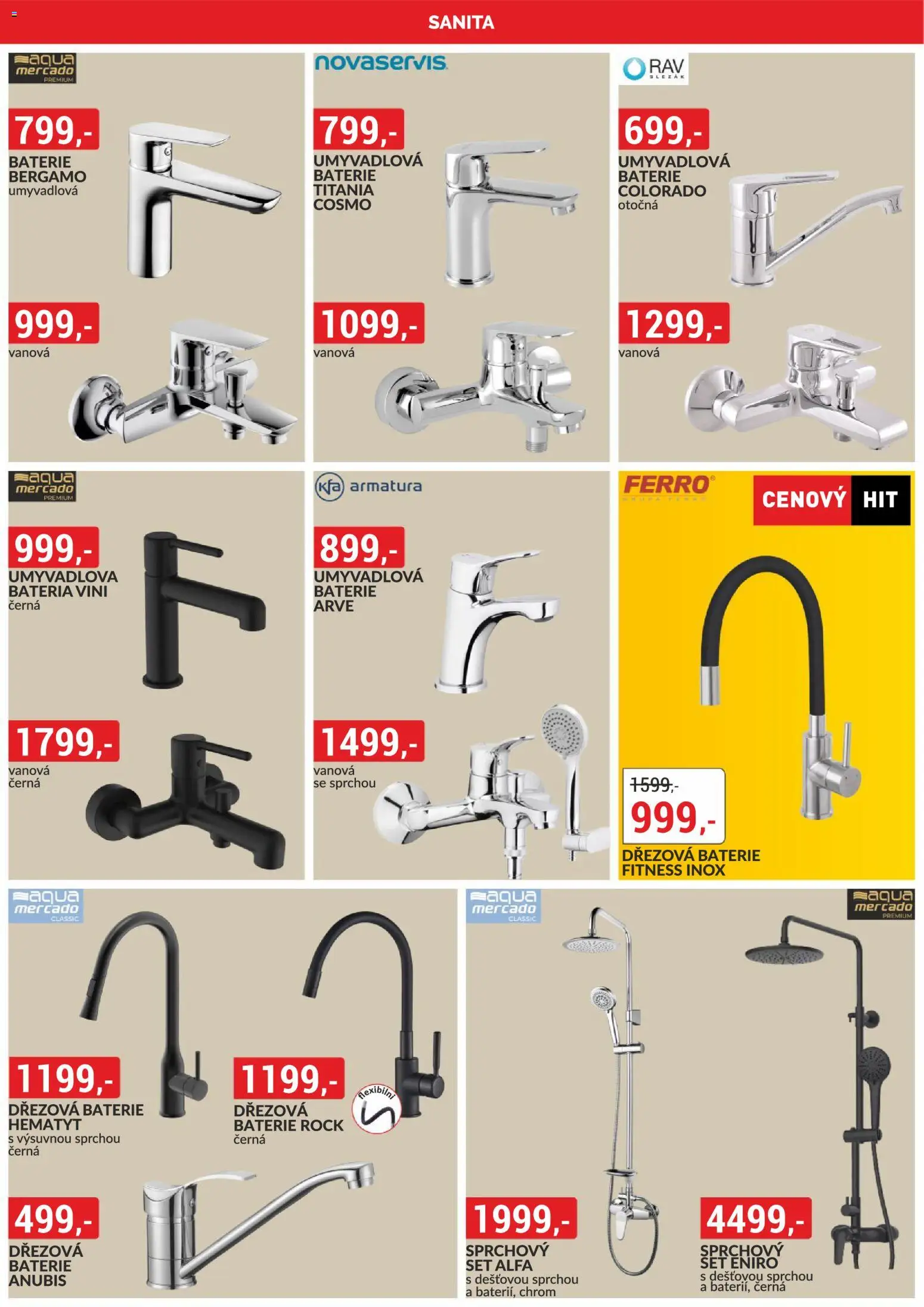 BAUMAX leták - Cheb, Otvice, Plzeň od 01.11.2025 | Strana: 13 | Produkty: Dřezová baterie, Baterie