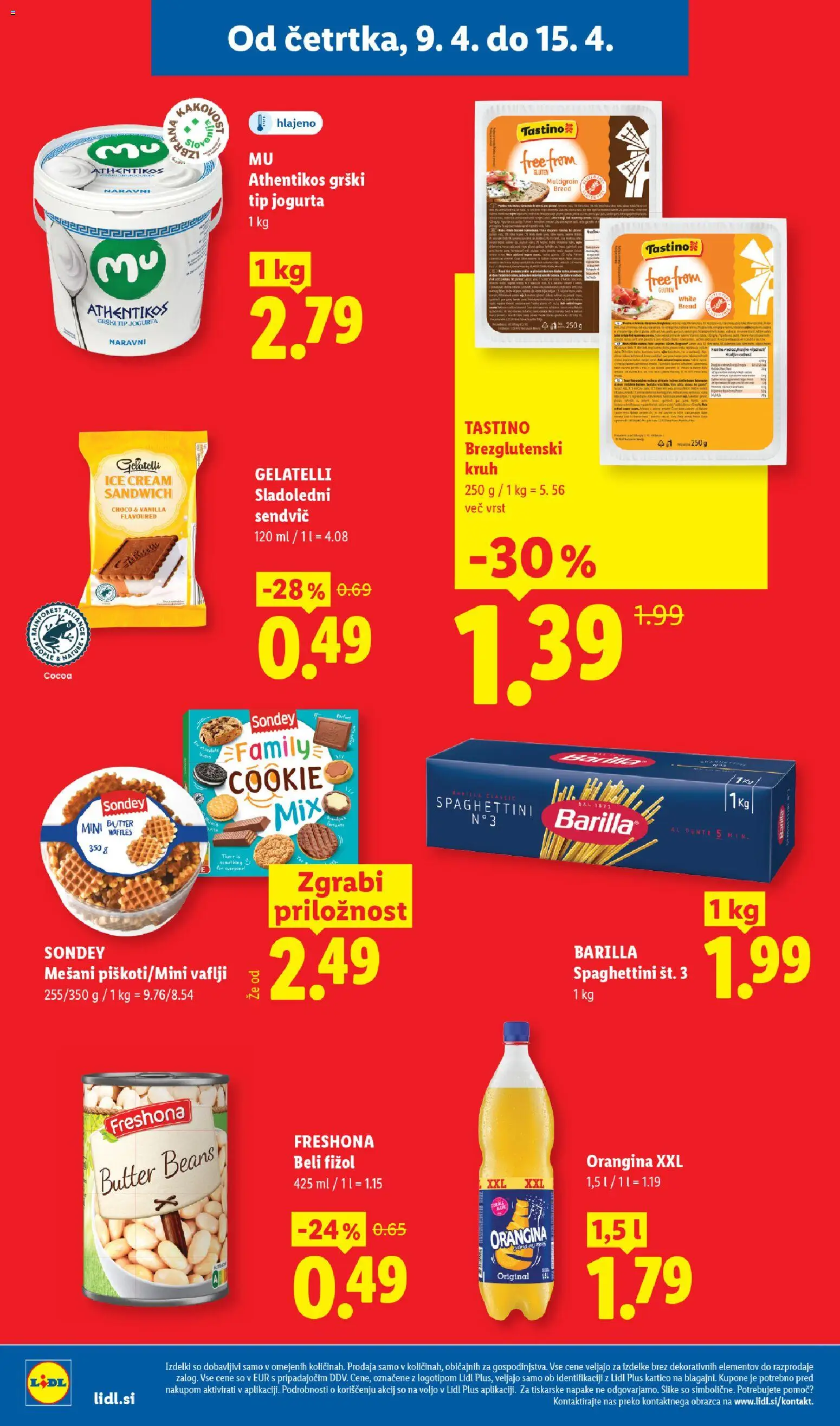 Novi Lidl katalog ponudbe – veljaven od 09.04.2026 | Stran: 10 | Izdelki: Vaflji, Kruh