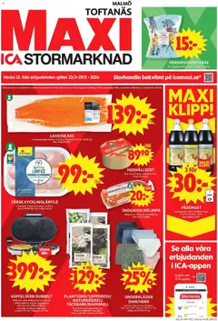 ICA Maxi - Malmö - Förhandsvisning av reklamblad från butik ICA Maxi aktuell från 23.03.2026