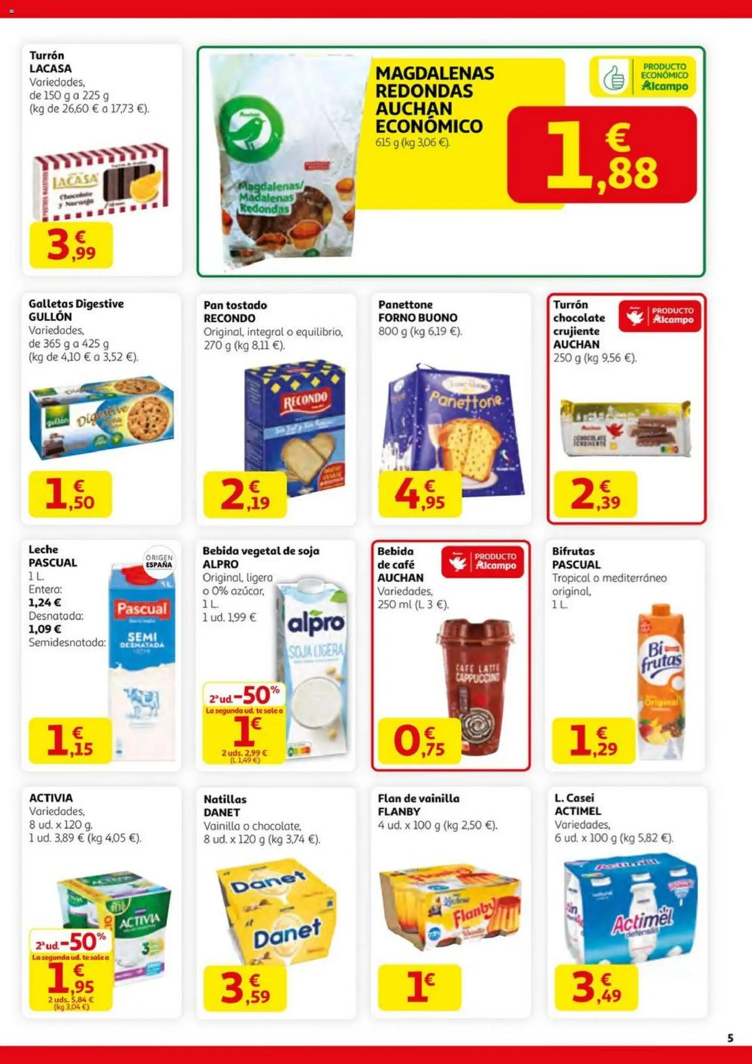 Alcampo - SM Nacional │ válido desde el 06.11.2025 | Página: 5 | Productos: Café, Chocolate, Té, Galletas