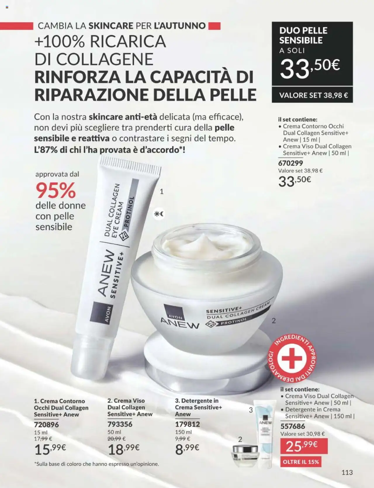 Volantino Avon del 01.09.2025 | Pagina: 113 | Prodotti: Crema, Detergente, Crema viso
