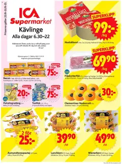 ICA Supermarket - Kävlinge - Förhandsvisning av reklamblad från butik ICA Supermarket aktuell från 25.08.2025