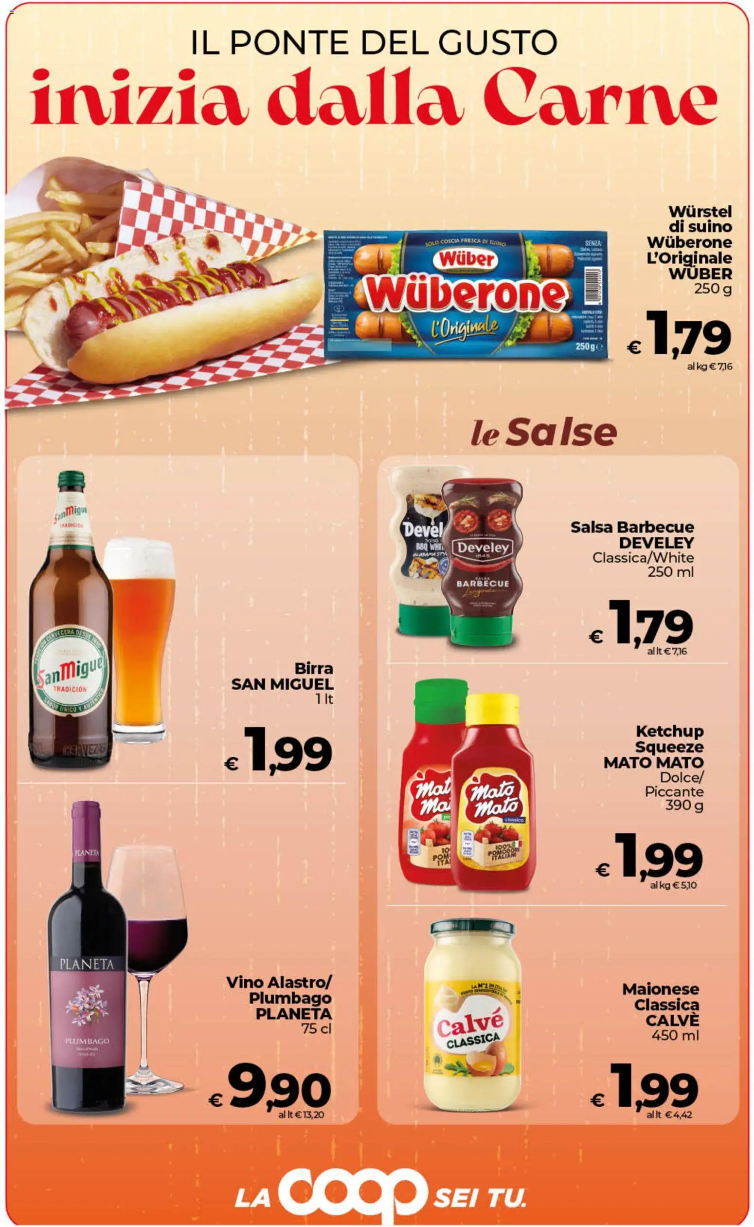 Volantino COOP del 28.04.2026 | Pagina: 19 | Prodotti: Ketchup, Suino, Vino, Pomodori