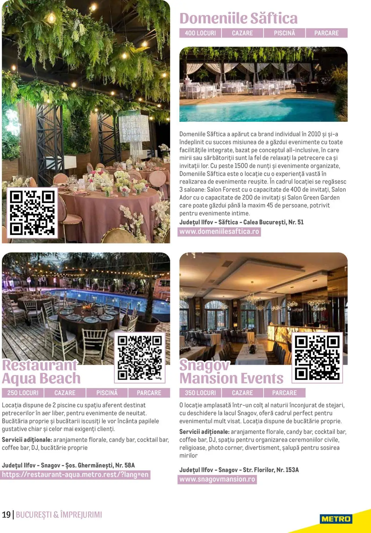 Metro catalog - Ghid Locații pentru Evenimente – valabil de la 09.05.2024 | Pagină: 19 | Produse: Piscină, Bucătărie, Cocktail, Pește