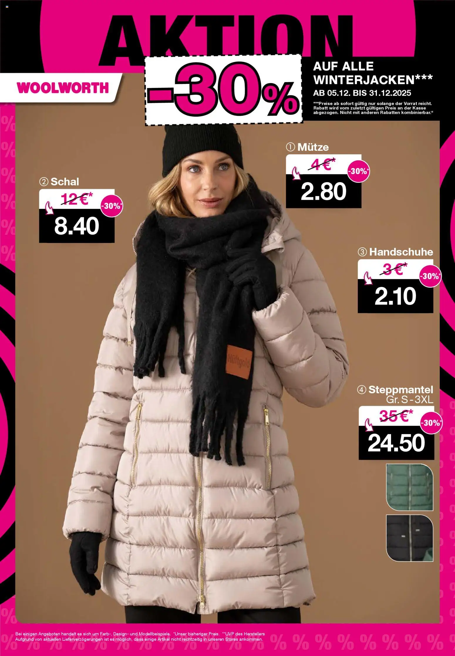 Woolworth  Flugblatt gültig ab 12.12.2025 | Seite: 14 | Produkte: Schal, Handschuhe