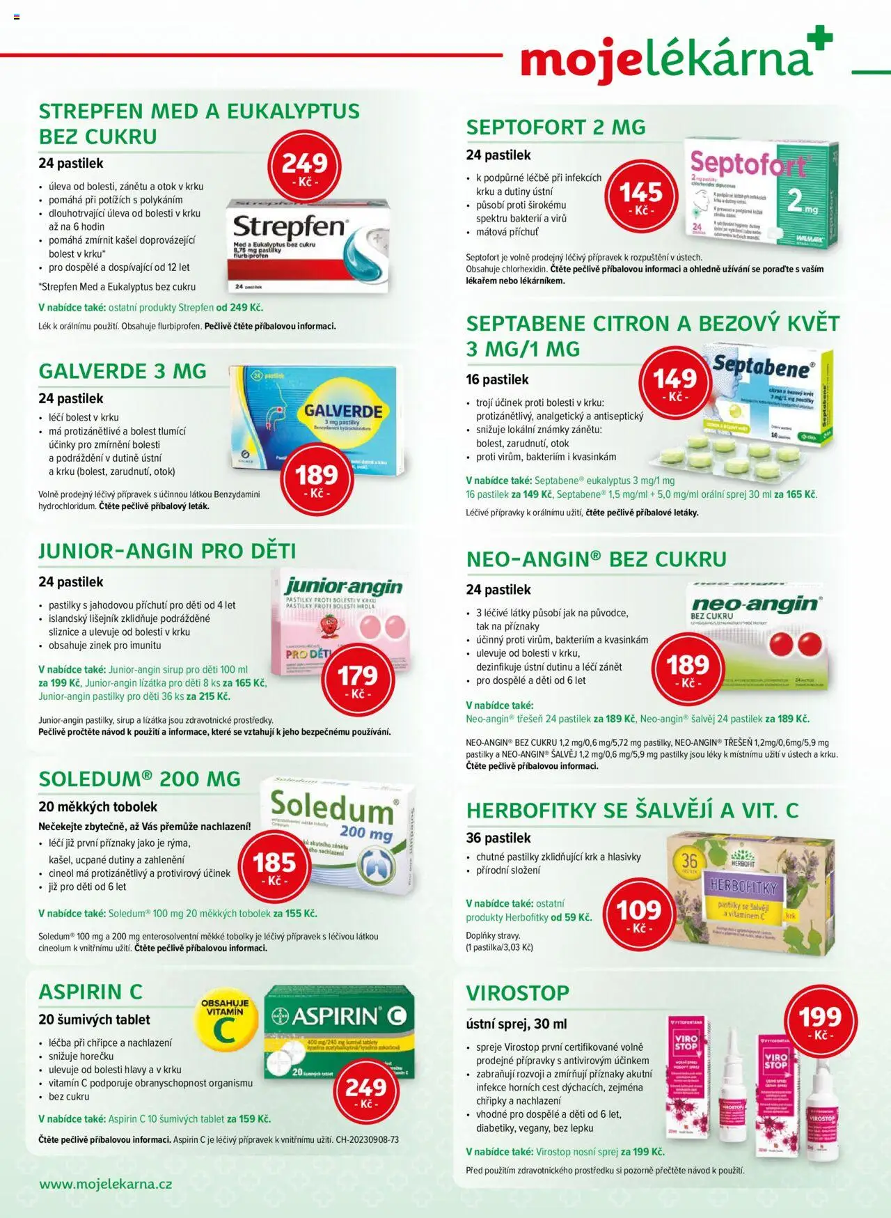 Moje lékárna leták od 13.09.2025 | Strana: 4 | Produkty: Vitamin c, Med, Eukalyptus, Sirup