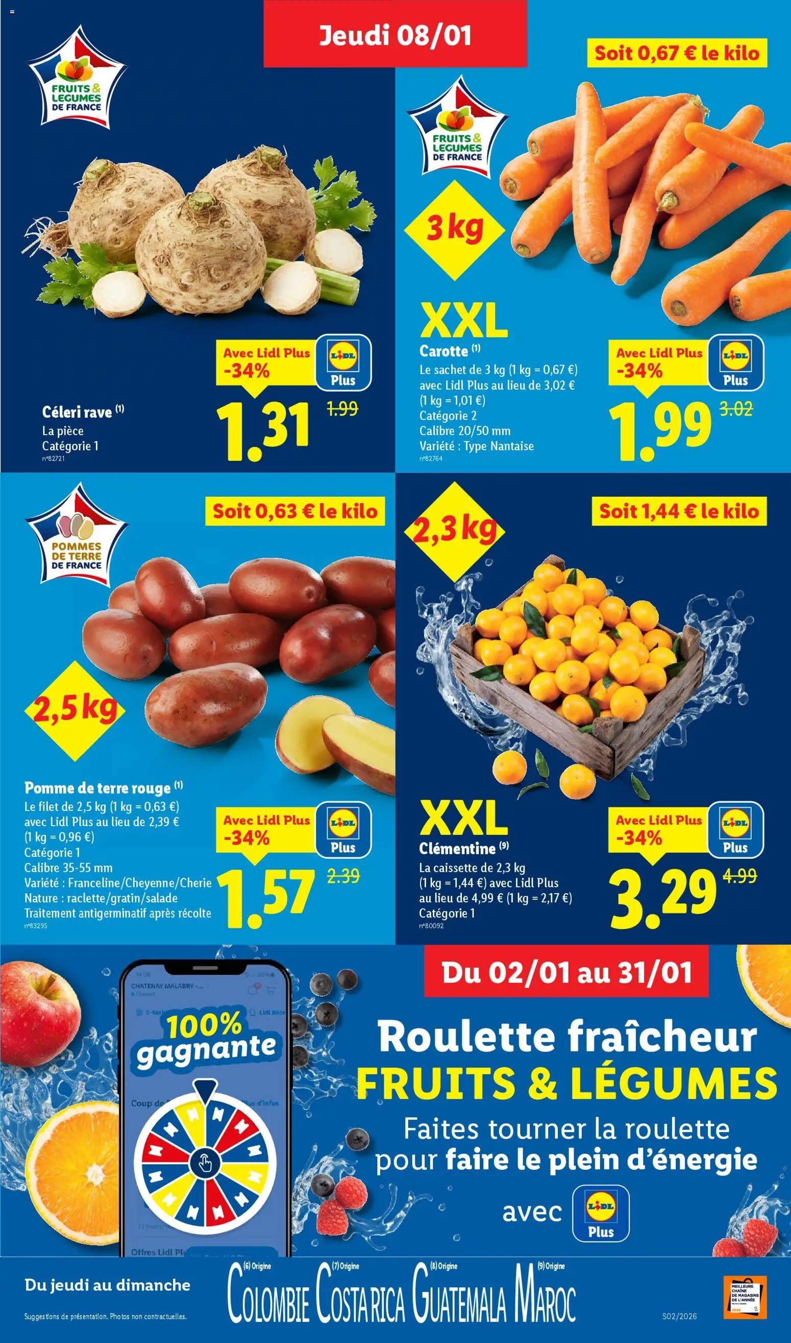 {H1} | Page: 3 | Produits: Pomme, Pomme de terre, Pommes, Carotte