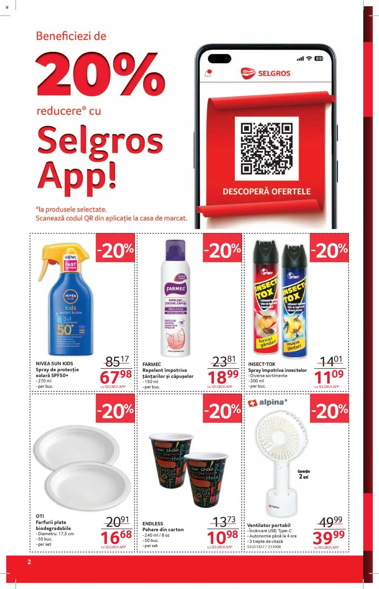 Catalog Selgros - Magazine Mici – valabil de la 25.07.2025 | Pagină: 2 | Produse: Usb, Pahare, Ventilator