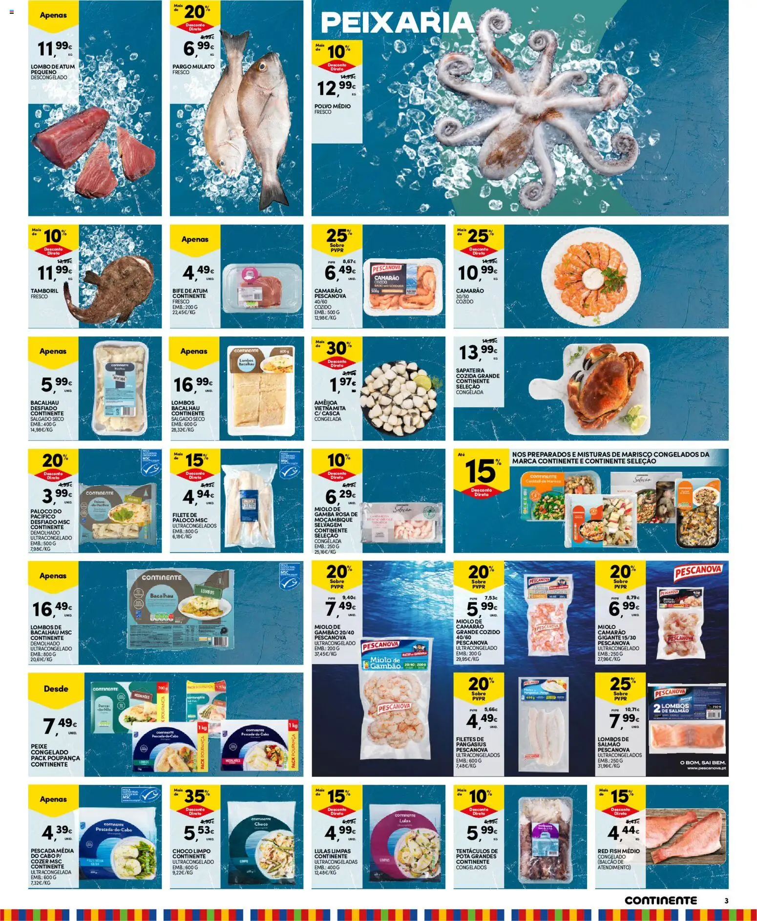 Continente - Madeira │ válido de 13.01.2026 | Página: 3 | Produtos: Cabo, Lulas, Polvo, Tamboril