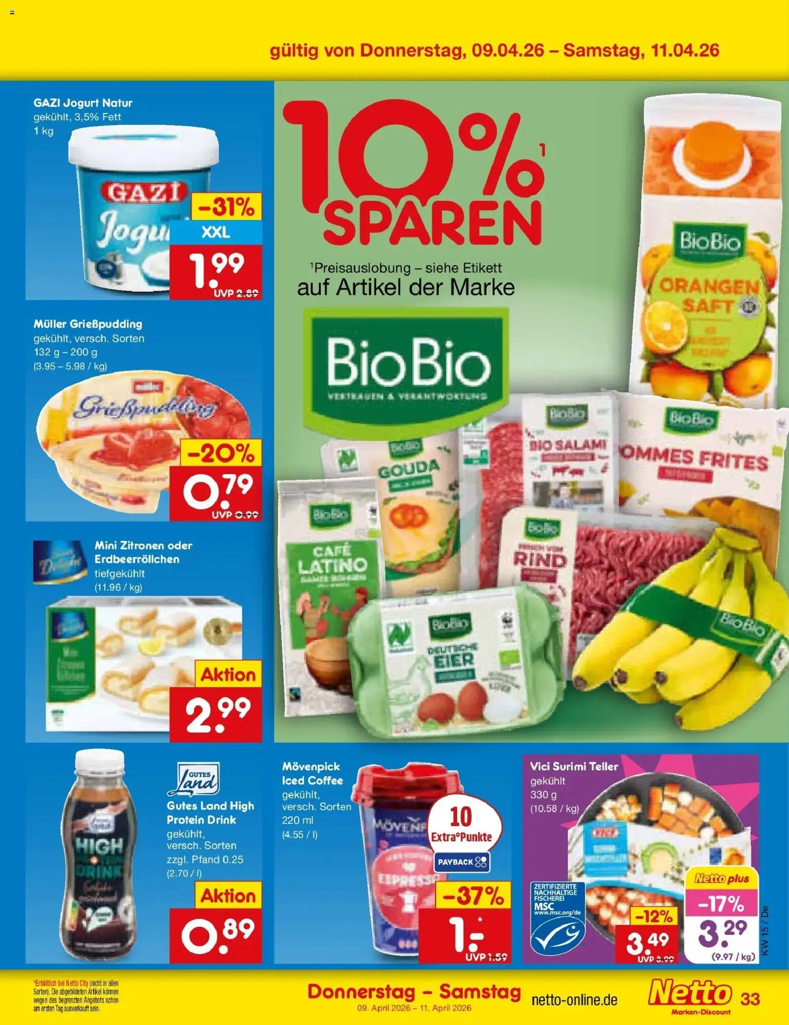 Netto Marken-Discount Prospekt Waiblingen-Bittenfeld	 – gültig ab 05.04.2026 | Seite: 49 | Produkte: Eier, Gouda, Pommes frites, Salami