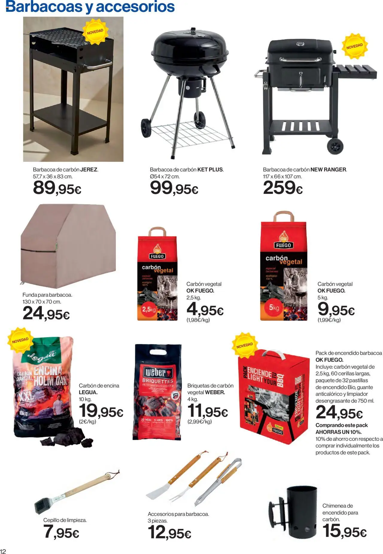 Hipercor catálogo │ válido desde el 05.05.2025 | Página: 12 | Productos: Cepillo, Funda, Barbacoa