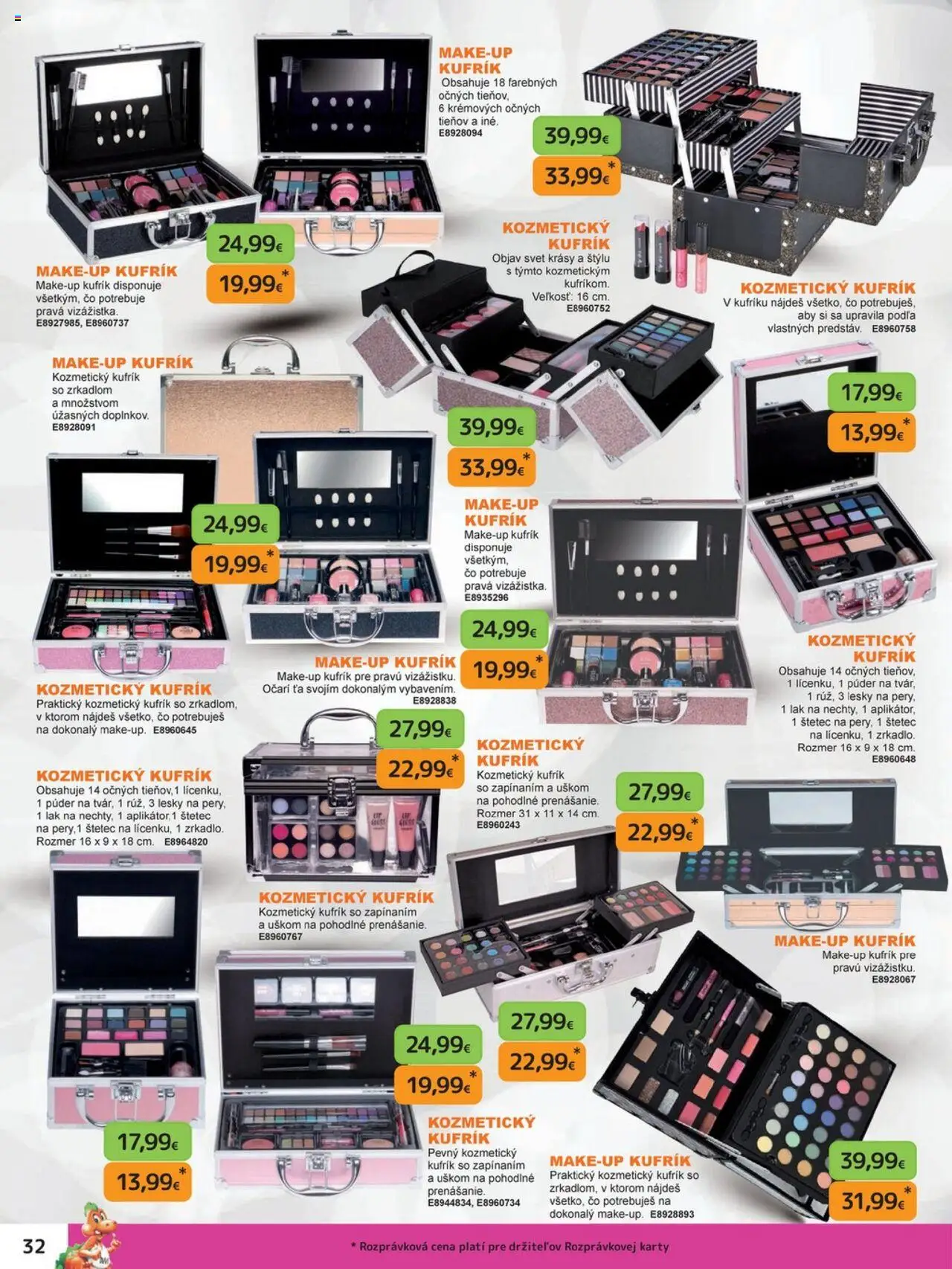 Nové Dráčik akcie – leták je platný od 03.10.2025 | Strana: 32 | Produkty: Púder, Štetec