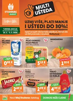 Tjedna Akcija Studenac - Pregled kataloga iz trgovine Studenac, vrijedi od 25.02.2026