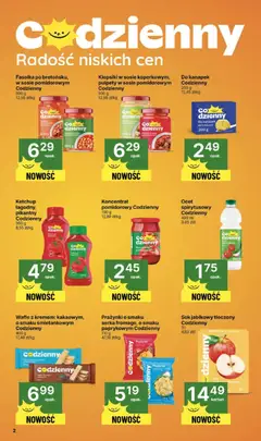 Pogląd oferty "Delikatesy Centrum Gazetka" - ważna od 06.11.2025 | Strona: 2 | Produkty: Ocet, Wafle, Klopsiki, Sok
