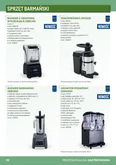 Pogląd oferty "Makro Gazetka - Profesjonalna Gastronomia" - ważna od 01.02.2026 | Strona: 38 | Produkty: Dzbanek, Sokowirówka, Sok, Blender