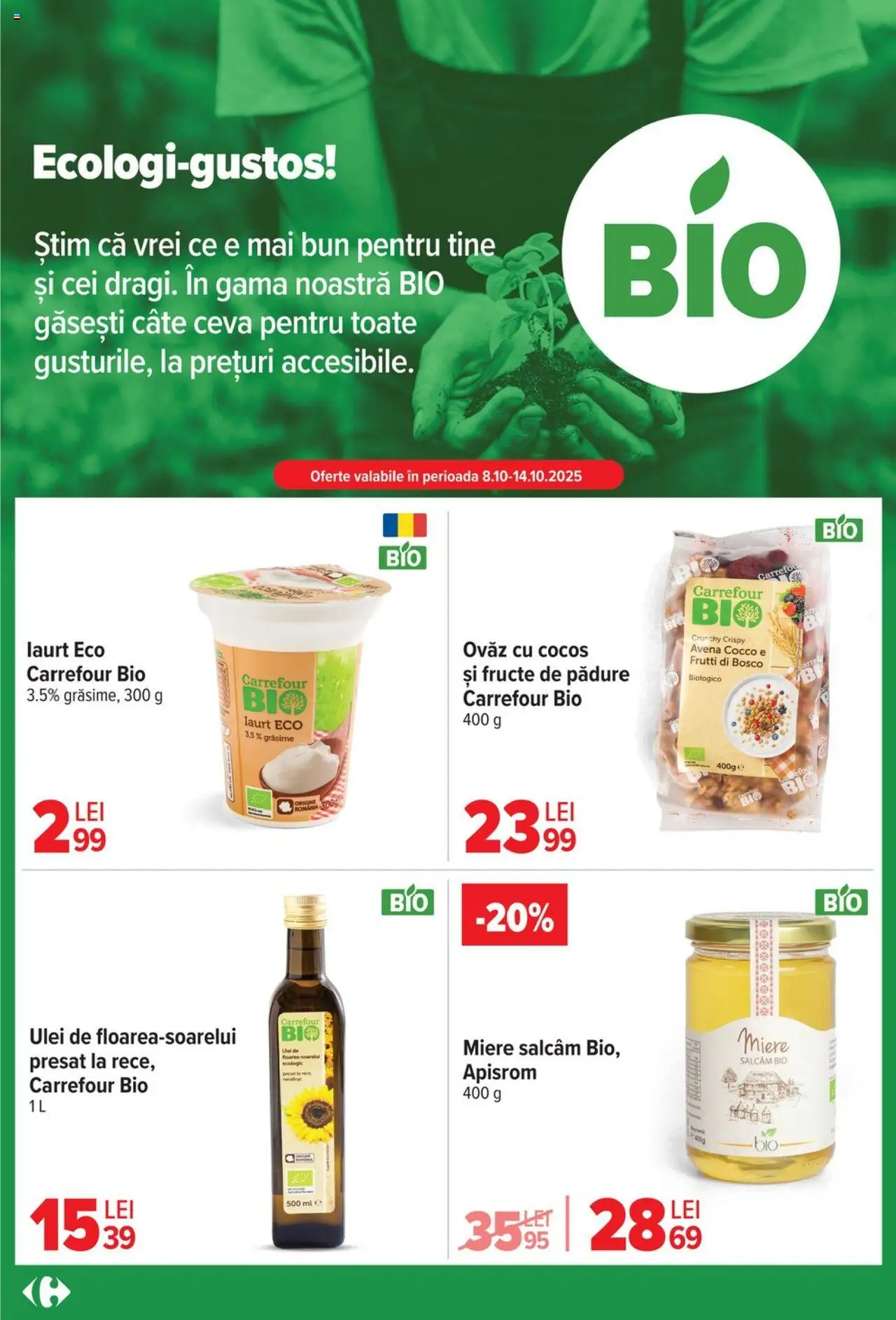 Noul catalog Carrefour – valabil de la 01.10.2025 | Pagină: 21 | Produse: Borș, Roșii, Carne tocată, Smântână