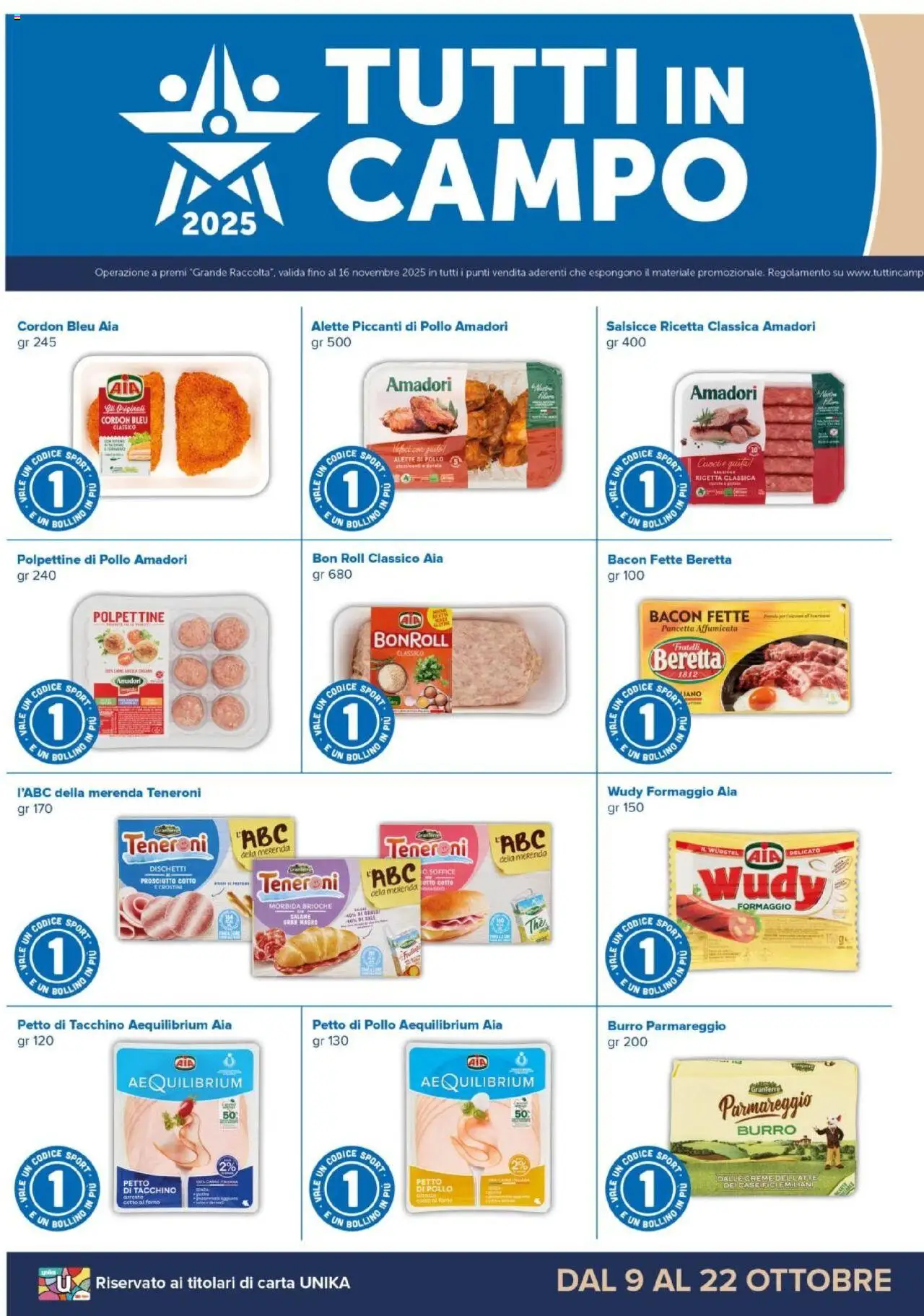 Volantino Oasi del 08.10.2025 | Pagina: 4 | Prodotti: Arrosto, Prosciutto, Burro, Crostini