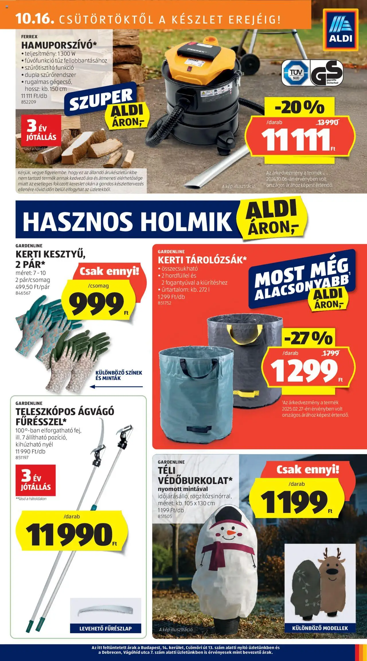 Aldi akciós ujság - amely érvényes a következő dátumtól: 16.10.2025 | Oldal: 5 | Termékek: Ágvágó