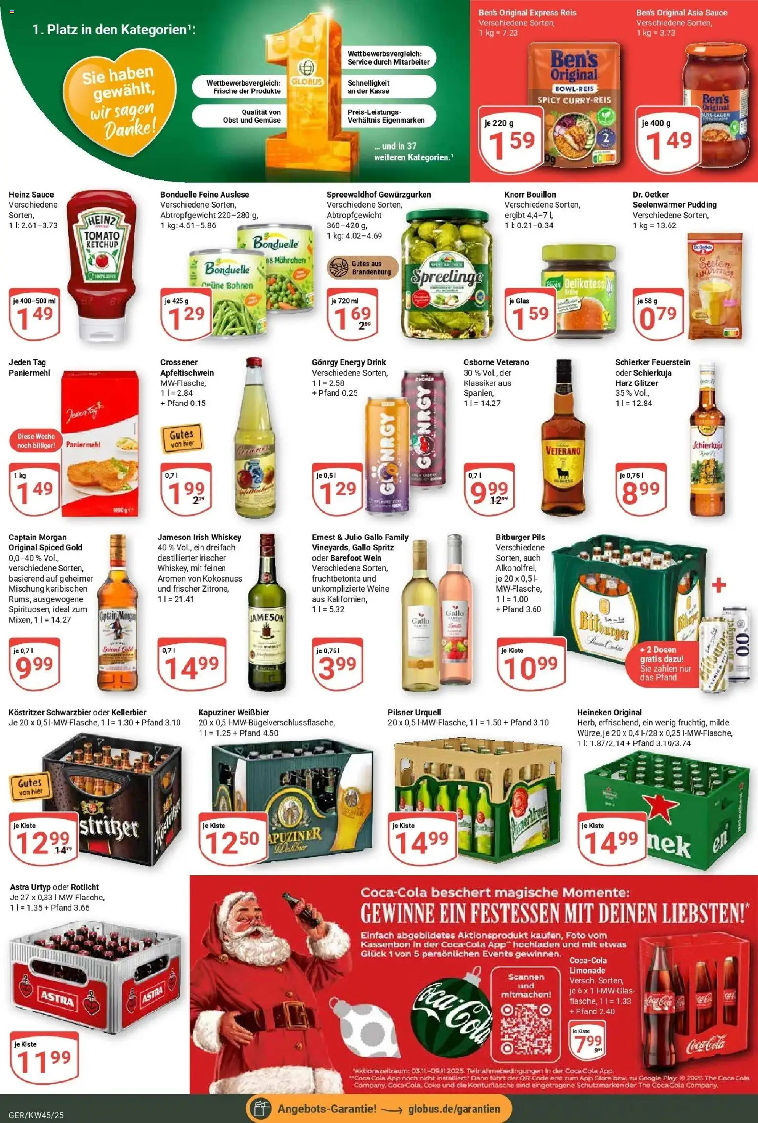 Globus prospekt Gera	 – gültig ab 02.11.2025 | Seite: 3 | Produkte: Weißbier, Pils, Limonade, Reis