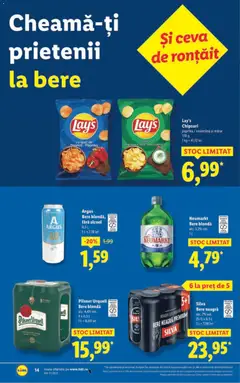 Ofertele Lidl valabile de la 15.12.2025 | Pagină: 14 | Produse: Mărar, Bere, Chipsuri, Smântână