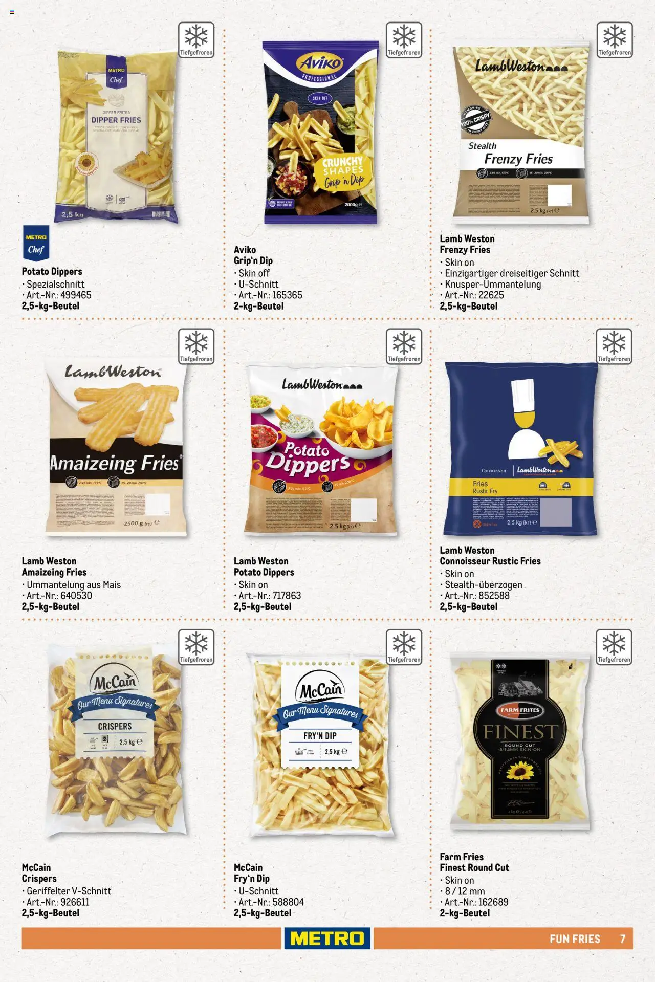 Metro - Pommessortiment – gültig ab 01.03.2025 | Seite: 7 | Produkte: McCain