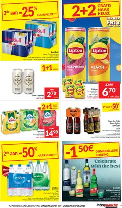 Intermarché folder week 18 - Voorbeeld van een folder van Intermarché, geldig van 28.04.2026 | Pagina: 11 | Producten: Bier, Red Bull, Fruit, Beltéri ajtó