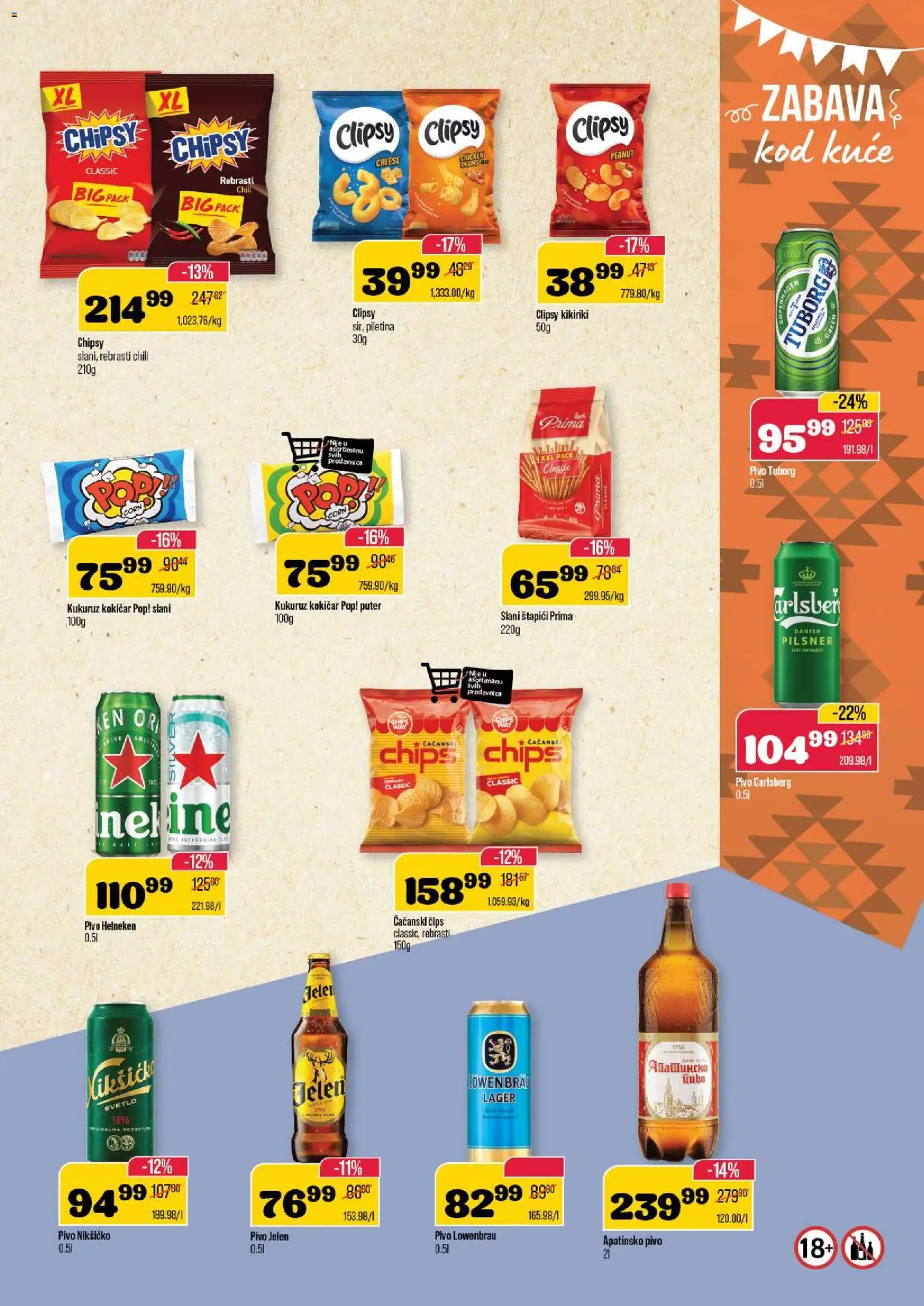 Senta Promet katalog - važi od 17.12.2025 | Strana: 15 | Proizvode: Tuborg, Kukuruz, Puter, Pivo