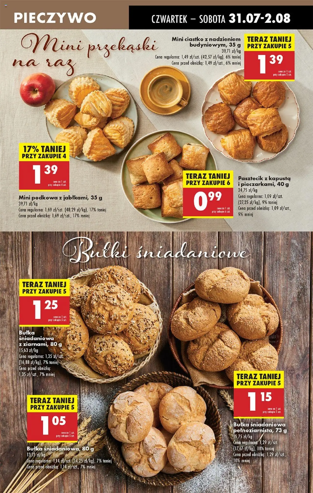 Biedronka gazetka - Oferta W tym tygodniu od 31.07.2025 | Strona: 35 | Produkty: Pieczywo, Kapusta, Bułka
