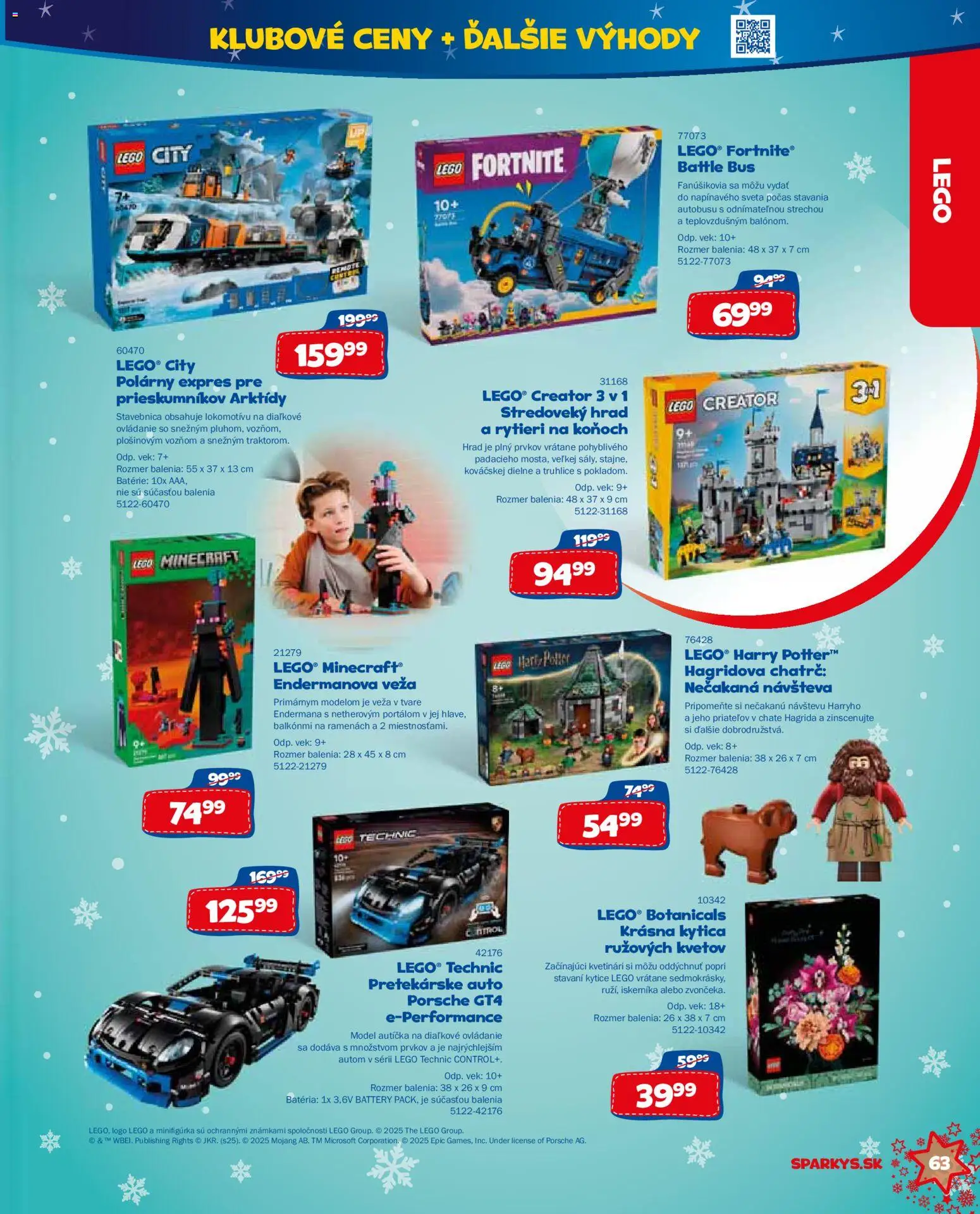 Nové ALLTOYS akcie – leták je platný od 19.11.2025 | Strana: 63 | Produkty: Batéria, LEGO
