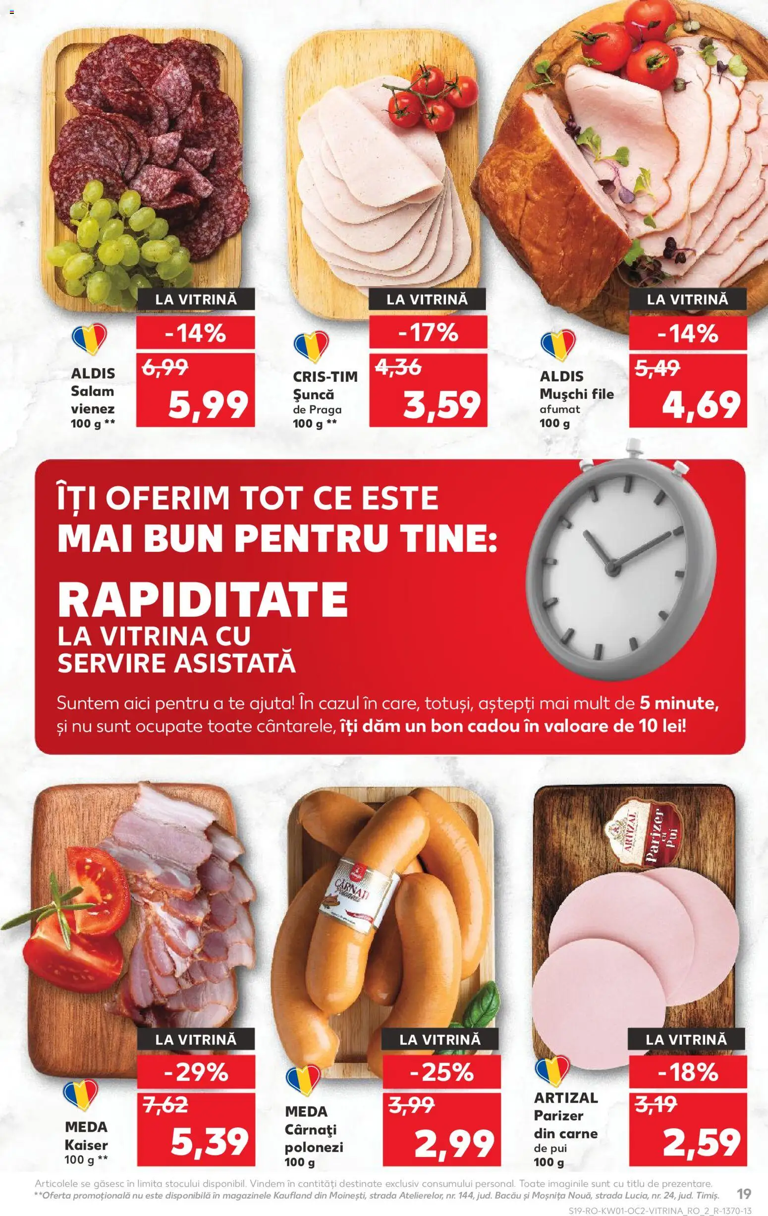 Noul catalog Kaufland – valabil de la 31.12.2025 | Pagină: 19 | Produse: Hacıyatmaz Kedi Oyuncağı, Salam, Carne De Pui, Parizer