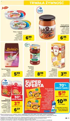 Carrefour Gazetka od 04.08.2025 | Strona: 27 | Produkty: Penne, Suszone pomidory, Flaki, Makaron