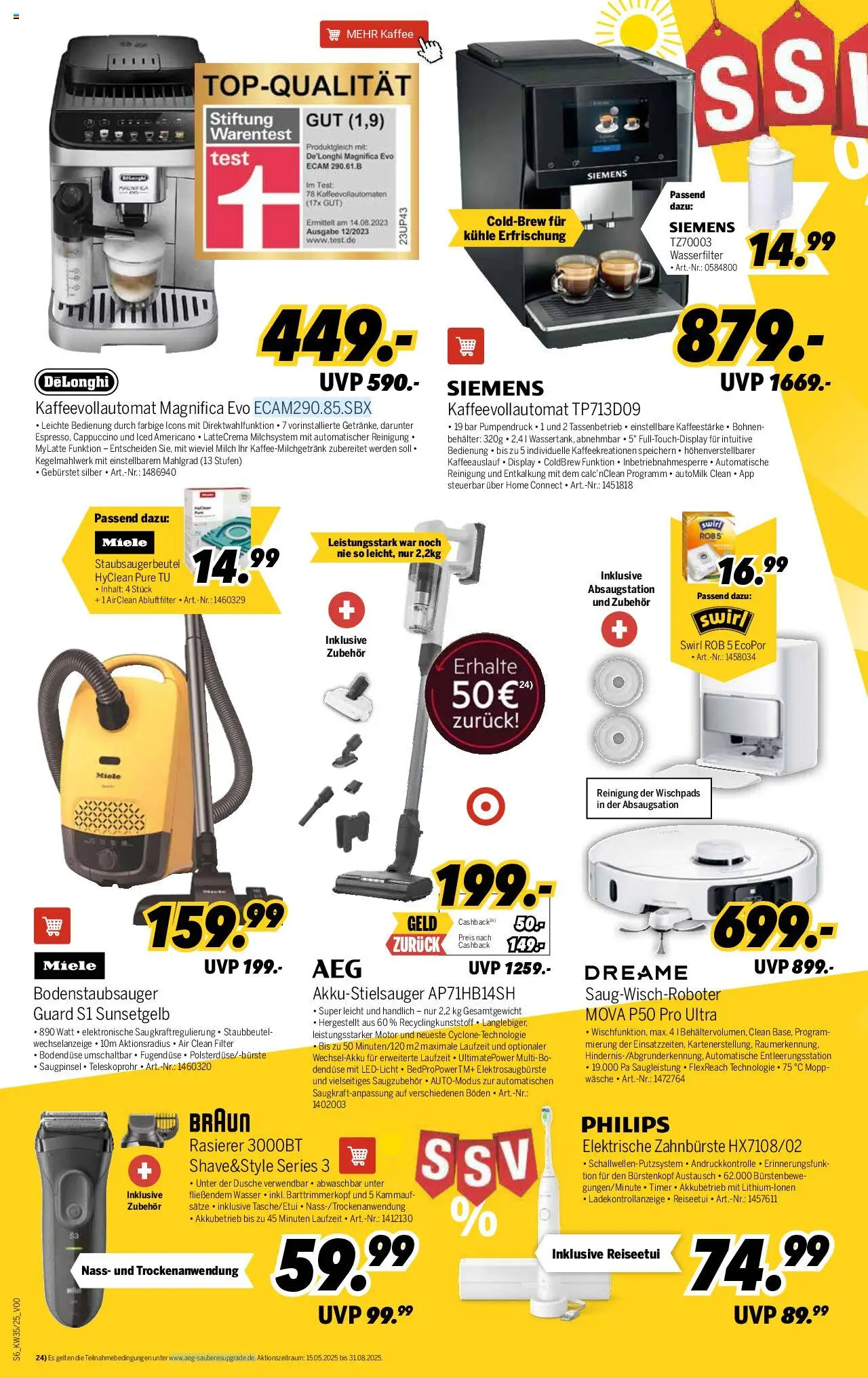 Medimax Prospekt 	 - gültig ab dem 22.08.2025 | Seite: 6 | Produkte: Philips, Siemens, Rasierer, Zahnbürste