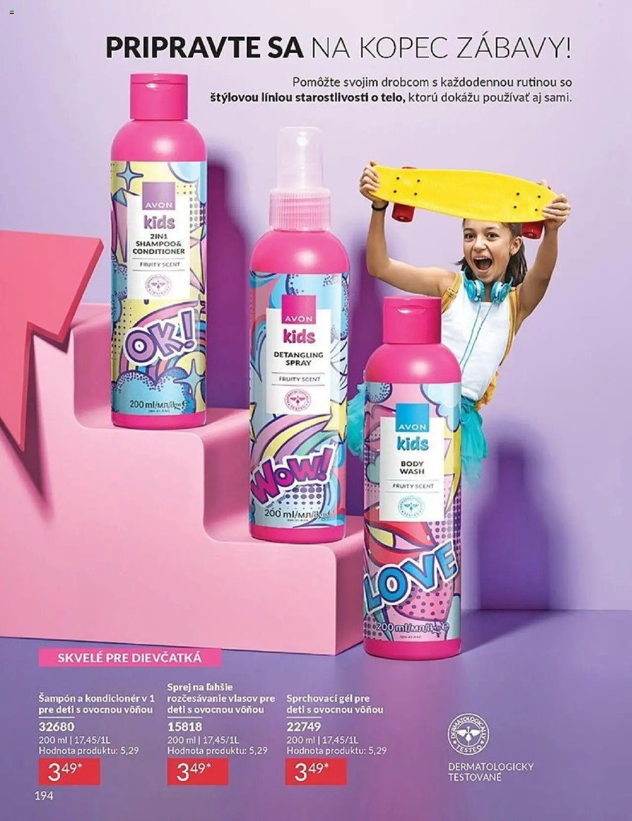 Nové Avon akcie – leták je platný od 01.10.2025 | Strana: 194 | Produkty: Šampón, Kondicionér